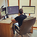 Me at my desk